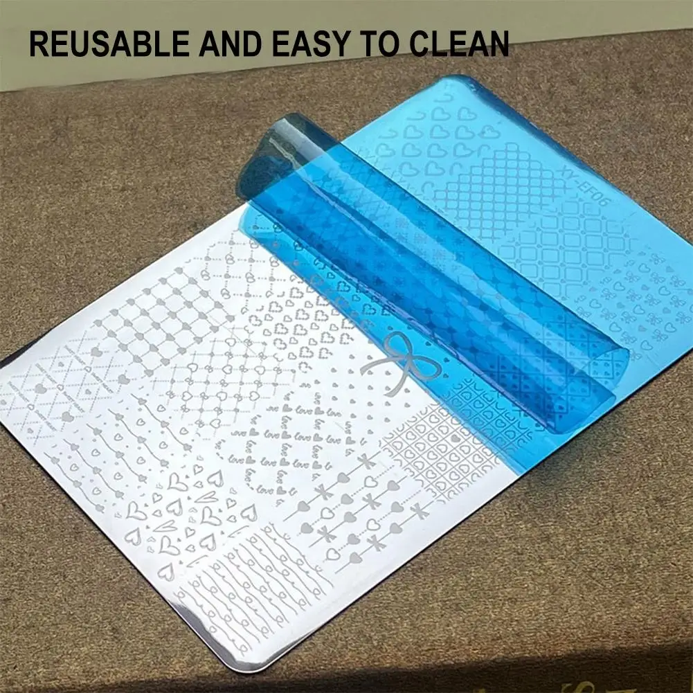 

Пластина для штамповки ногтей, милая любовь в форме сердца, трансферная печать, штамповка с бантом, элегантные маникюрные инструменты для женщин