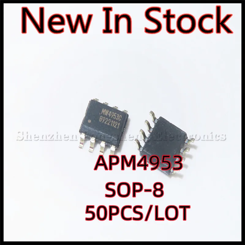 50PCS/LOT APM4953 CEM4953 4953 MT4953A SI4953 FDS4953 SMD SOP-8 Dual P-Channel Enhancement Mode Field Effect Transistor New In S