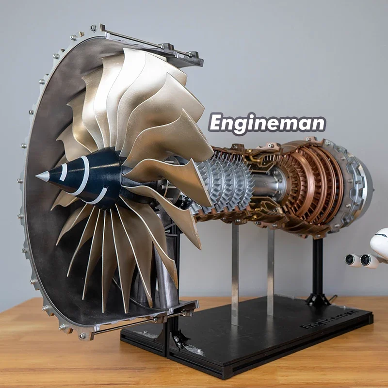 Customized  Limited Edition Turbofan Engine Model Aviation Turbofan Engine Teaching Aids Engineman Exhibition Model Toys Gift