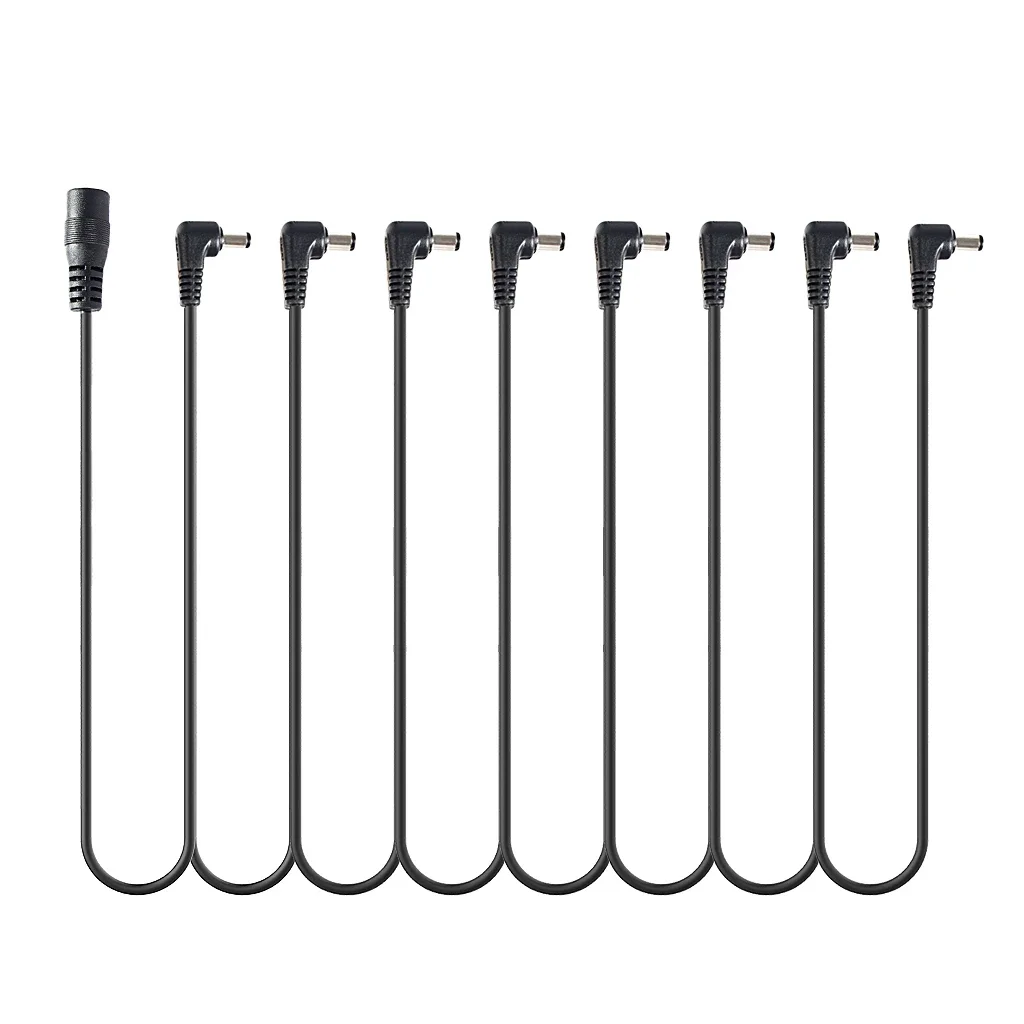8 Way Guitar Pedal Power Cable - 1 To 8 Daisy Chain Multi-interface Supply Cord
