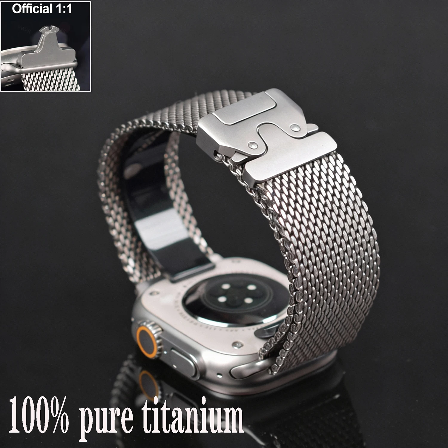 official-titanium-milanese-loop-band-for-apple-watch-bands-ultra-3-2-49mm-strap-series-11-10-9-8-se-6-5-parachute-style-bracelet