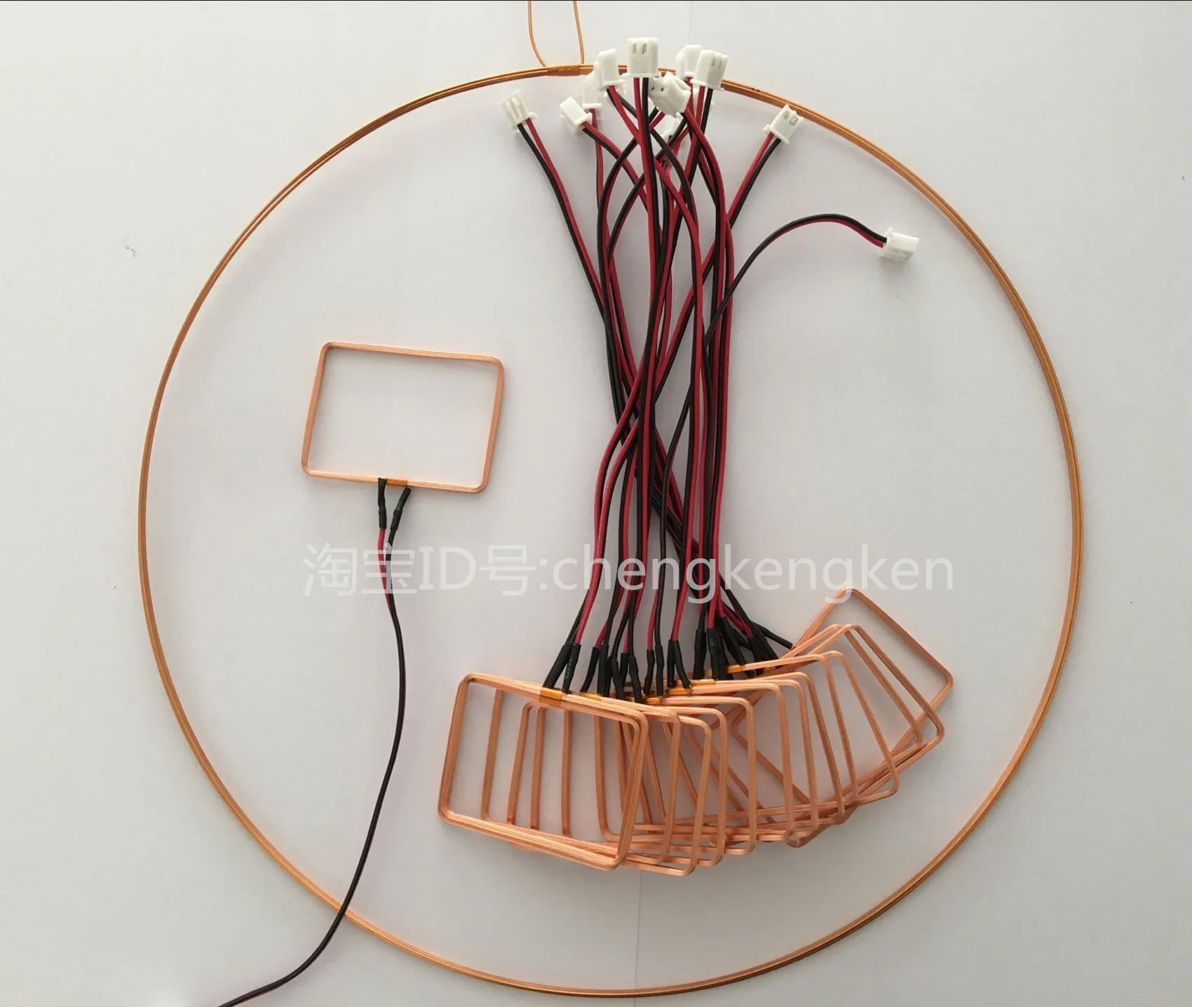 Spot RFID Card Reader Coil Card Swiping Coil 125K Antenna Self-adhesive Hollow Coil 32 * 43 * 425uH
