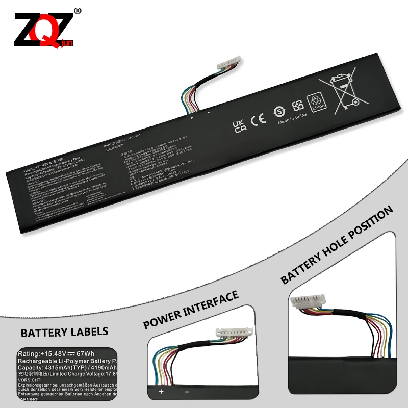 New Battery C41N2208 For ASUS ROG ALLY Gaming Handheld series of RC71L/PC71L Free all Tools