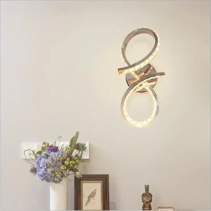 

Led bedside wall lamp bedroom wall lamp modern simple aluminum wall lamp