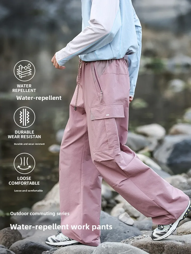 

Мужские брюки для активного отдыха, свободного кроя, прямые, с множеством карманов, из вельвета, рабочие, водонепроницаемые, износостойкие, длинные