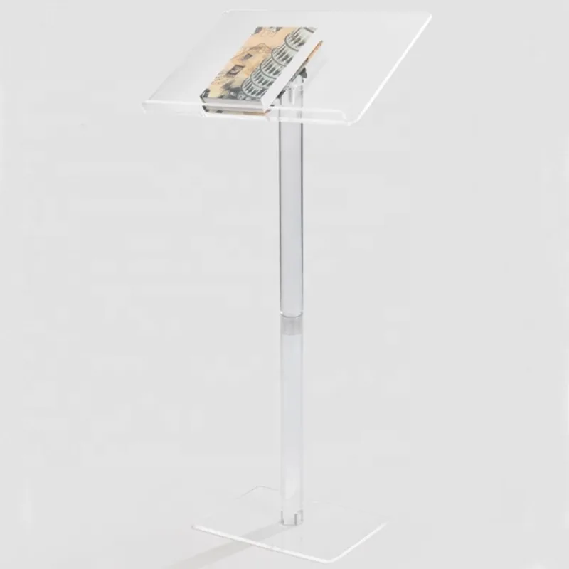 

Chapel Classroom Wedding with Adjustable and Removable Acrylic Podium Stand Large Pulpit