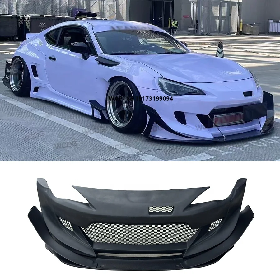 

FRP Rocket Bunny V3.5 Style Front Bumper with Spoiler Side Splitter Bodykit New Condition for-Toyota GT86 BRZ 2013+
