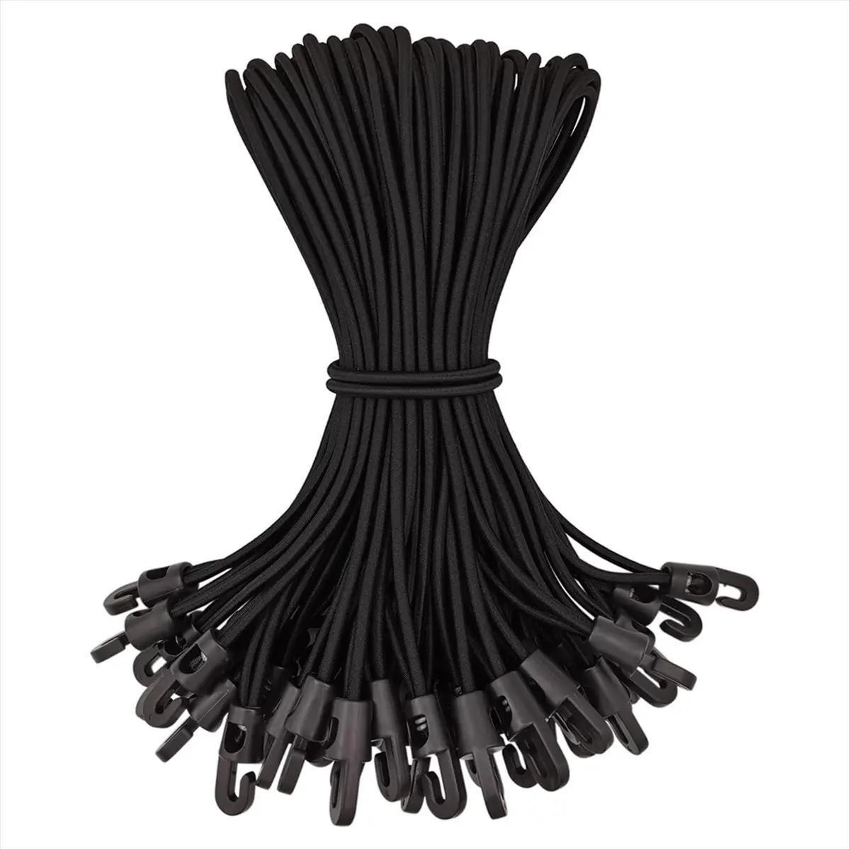 A45I 50Pcs Bungee Cord with Hooks,Expander with Hooks Rubber Tensioner with Hooks for Pool Cover