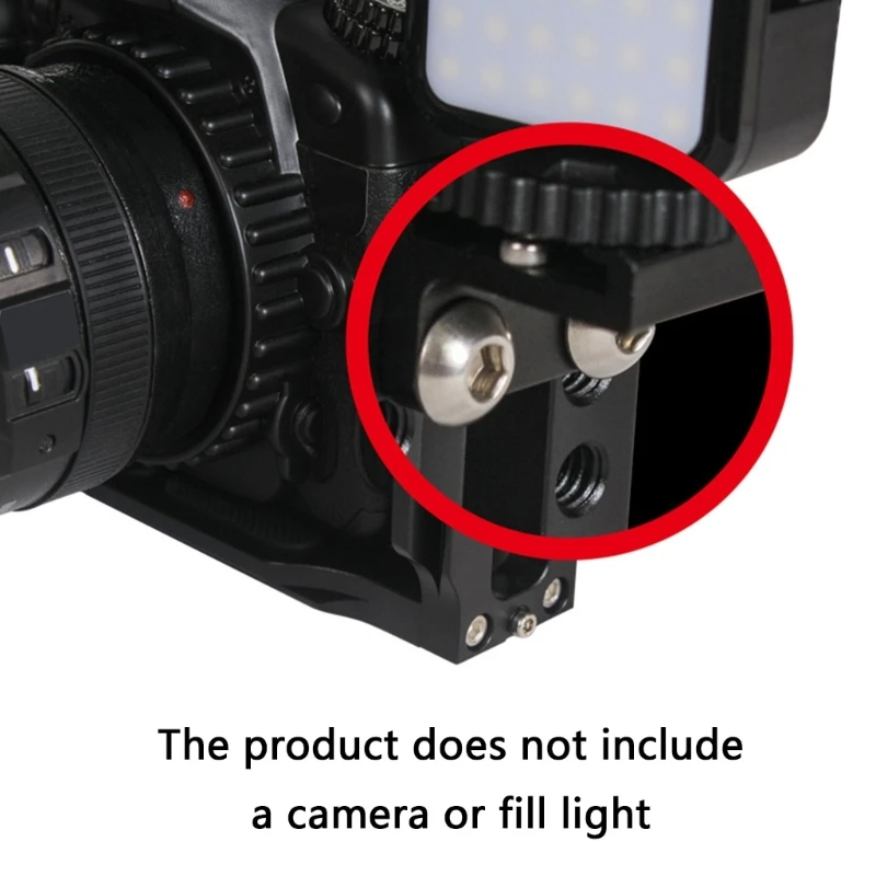 Universelle L -förmige Schnellfreisetzsplatte für Kameras -Aluminiumlegierung mit 1/4 -Zoll -Schraube und mehreren