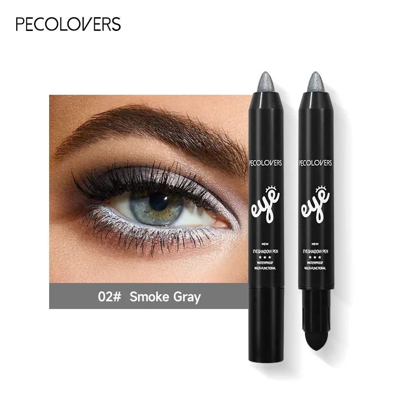 6 Colors Eyeshadow Pencil Stick, Waterproof Pearly Shimmer Glitter Eyeshadow Eyeliner Pen, Long Lasting Eye Makeup Tool