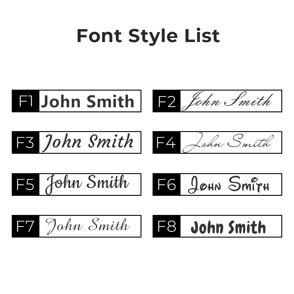 1PC Colorful Multiple fonts Customized Name Seal ldentify Your Belongings with Customized Labels Uniforms and School Gear