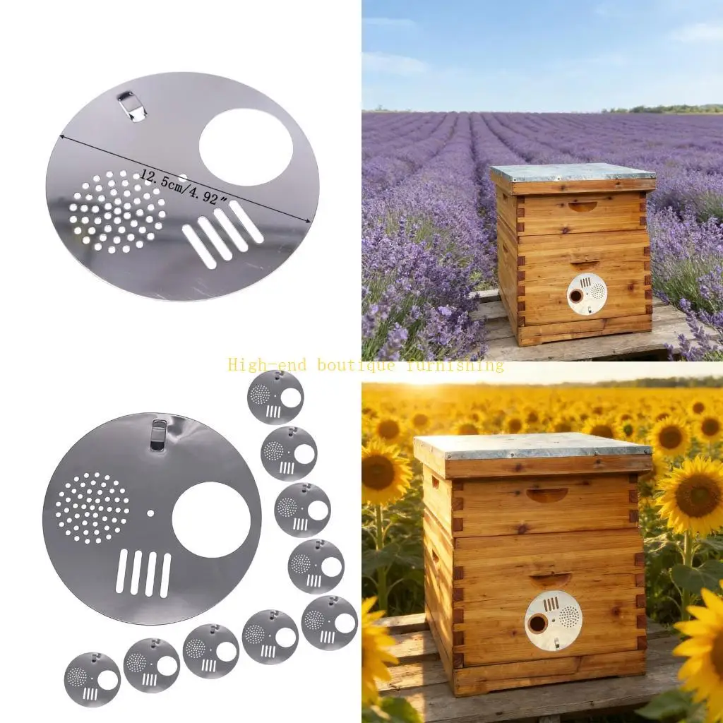 L9NB 12.5cm Width metal Plated Insect Habitat Entry Opening Customizable Round Passage For Beneficial Flyers