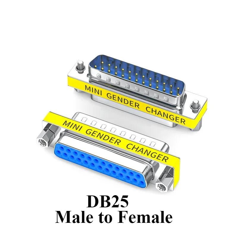 5Pcs DB9/DB15/DB25/DB37 Pin VGA Female To Female/Male To Male/Female RS232 Serial Port Com Connector Mini Gender Changer Adapter