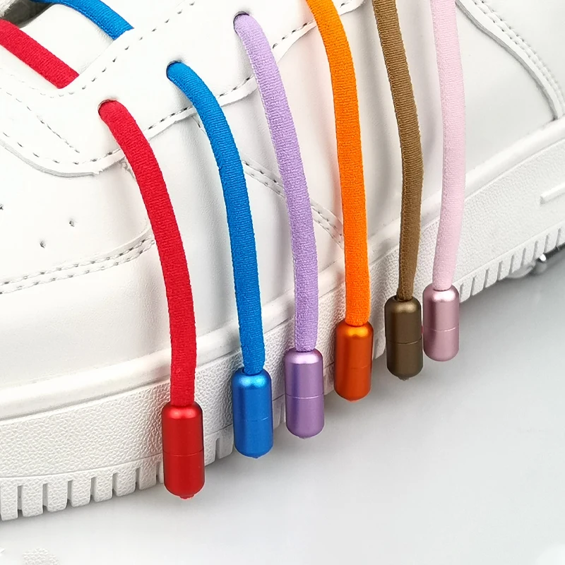 2024 Colorful Capsule Buckle Semicircle No Tie Shoelaces for Men and Women Quick Lazy Laces One Second Wearing and Taking Off