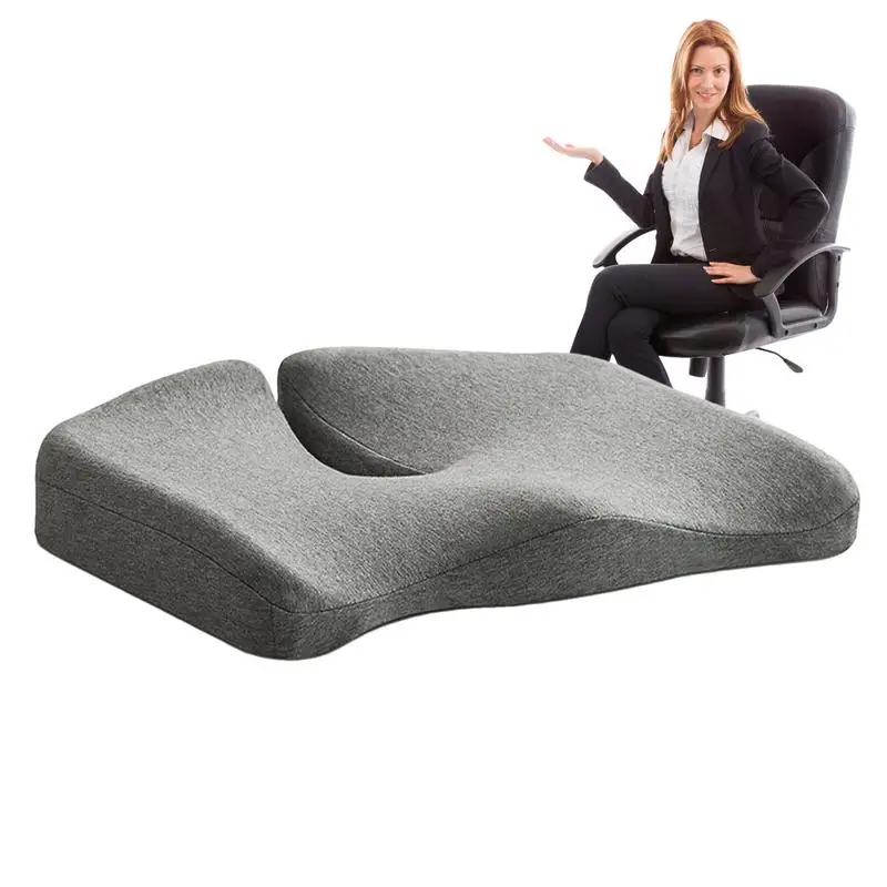 Offices Chair Cushions Thick Memory Foam Butt Pillow For Tailbone Discomfort Relief Ergonomic Butt Pillow For Pressure Relief