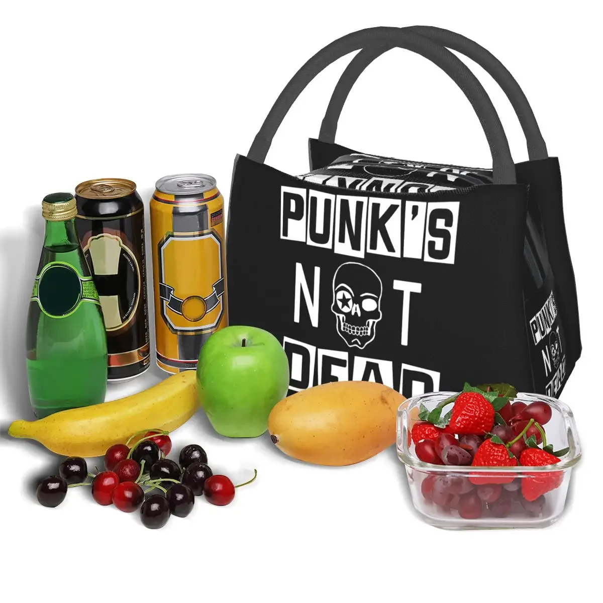 Best Punks Not Dead Pablho Music Lunch Bags Insulated Bento Box Lunch Tote Picnic Bags Thermal Bag for Woman Children School