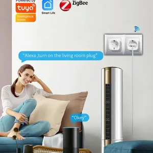 Smart Tuita Tuya Zigbee with energy monitoring, timing function, voice control, via Alexa, Google Home, Yandex, 20a 12 Main Sales Alexa - №6