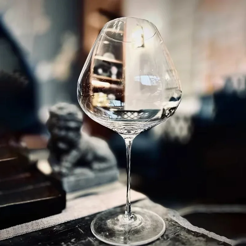 Sydonios Style Crystal Wine Glass Burgundy Cup Handmade Thin Aroma Enlarger Goblet for Upscale French Wine Experience