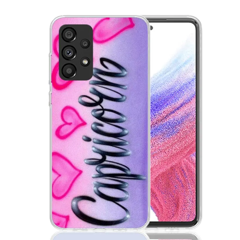 Aries Leo Libra Pisces Virgo Capricorn Phone Case For Samsung Galaxy A15 A55 A25 A35 A14 A54 A24 A34 A13 A53 A23 A33 A12 A52 A22