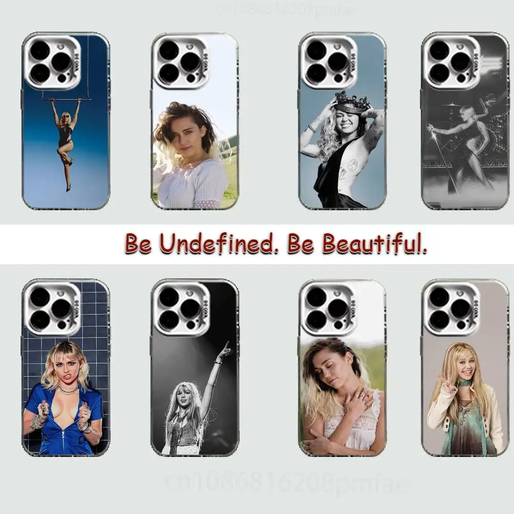 

M-Miley Cyrus Singer(2) White Shockproof Phone Case For iPhone 17,16,15,14,13,12,11,Pro,XS,Max,Plus,Mini,SE