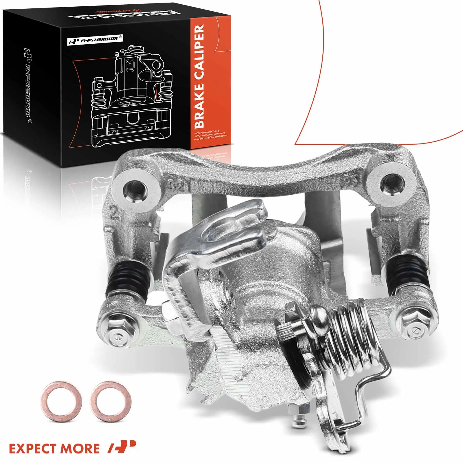A-Premium Rear Right Brake Caliper with Bracket for Nissan Sentra 2000-2001 Infiniti G20 1999-2001