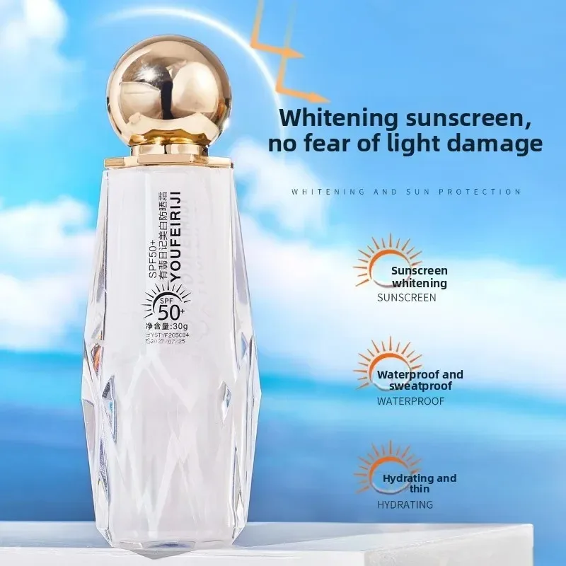 Crème solaire combinée pour le corps et le visage, correcteur d'isolation blanchissant SPF50+, protège entièrement la peau des dommages causés par les UV