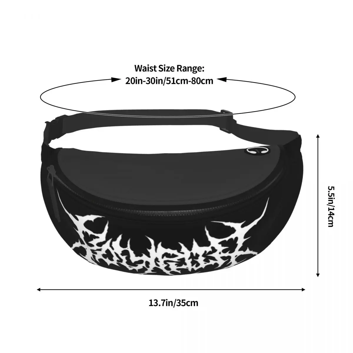 Gothic Street Punk Strap Bag Merch Casual For Woman Skullies Cross Chest Bag