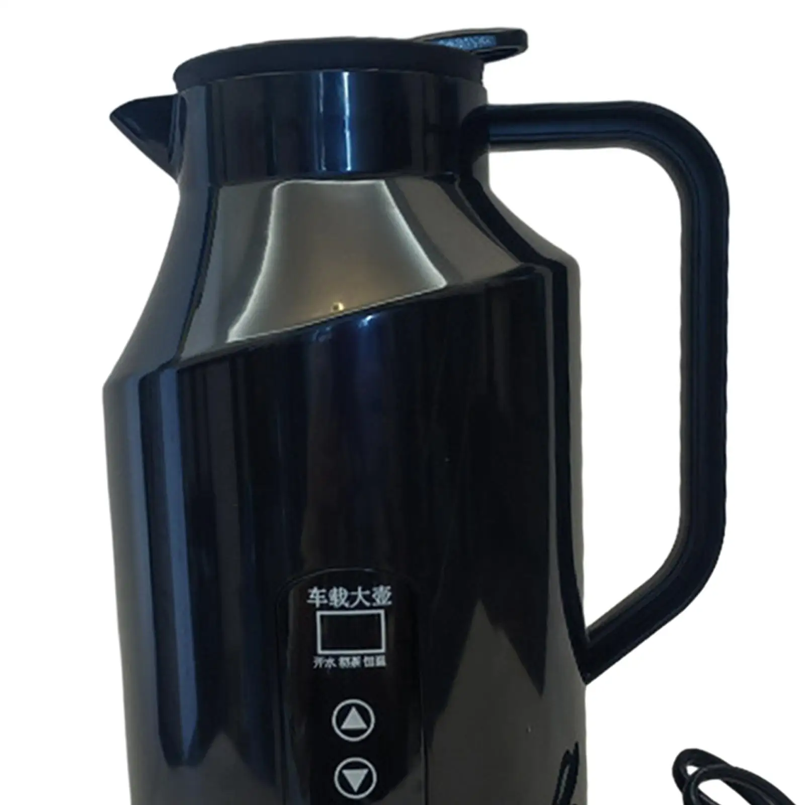 Car Heating Drinking Cup Travel Kettle 1500ml DC Powered 304 Stainless Steel Car Teapot for Heating Coffee Milk Tea Durable