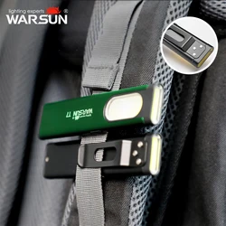Warsun T7 Latest LED Keychain Flashlight  450Lm Portable Mini Torch Light Pocket Lantern Flood Work Light With Magnet
