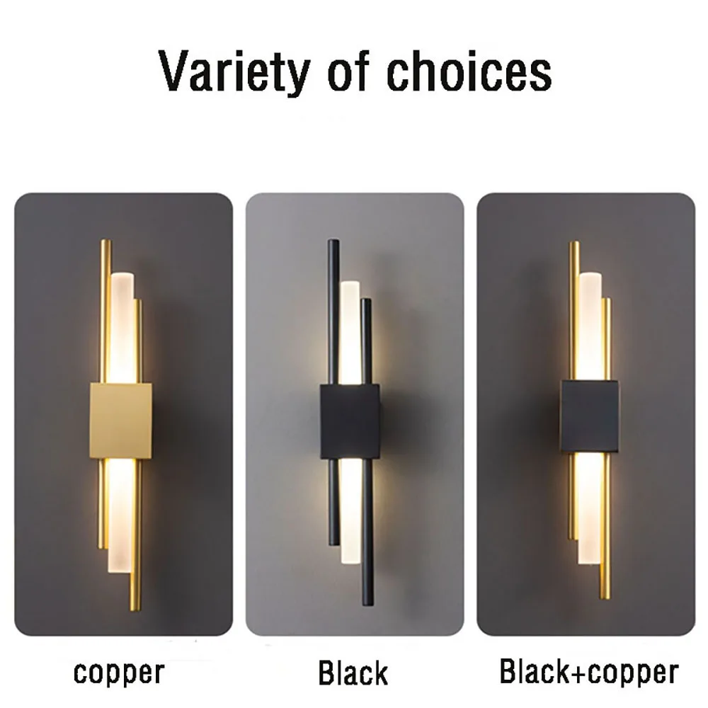 Nordic LED Wall Lamps Indoor Lighting Home Decor Wall Sconces Lamp For Staircase Bedroom Bedside Study Living Room Light