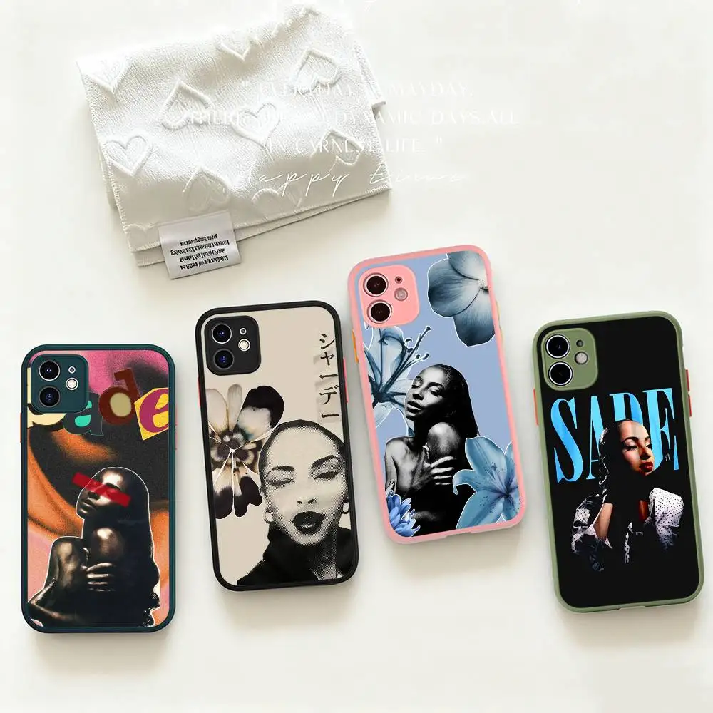 

Singer S-Sade MusicianPhone Case For IPhone 16 15 14 13 12 11 Pro Max Plus X XS MAX Black Matte Phone Fundas