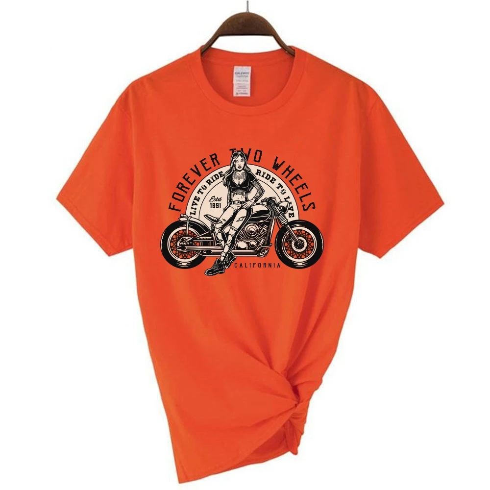 Motocross Girls Gift Dirt Bike Women Motorcycle Racing O-Neck Cotton T Shirt Women Casual Short Sleeve Tees Tops Harajuku