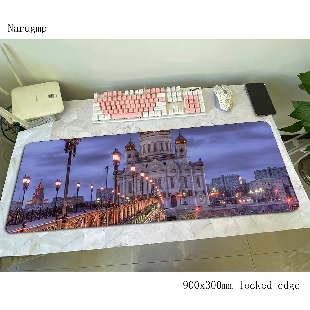 

Cathedrals mousepad 80x30cm gaming mouse pad big gamer mat Indie Pop game computer desk padmouse keyboard Aestheticism play mats