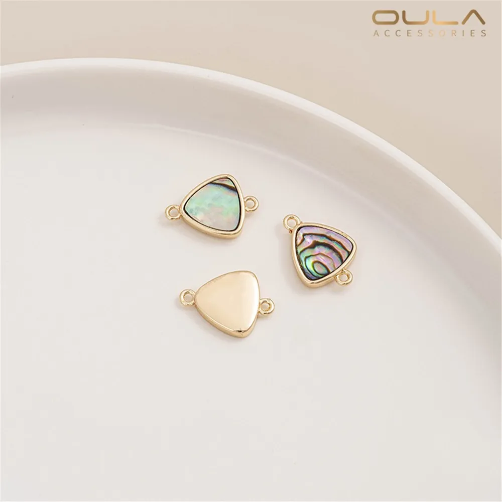

1PCS 14K Gold-plated, Natural Abalone, Shell, Star, Moon, Butterfly, Heart-shaped Accessories Diy Necklace, Jewelry Pendant