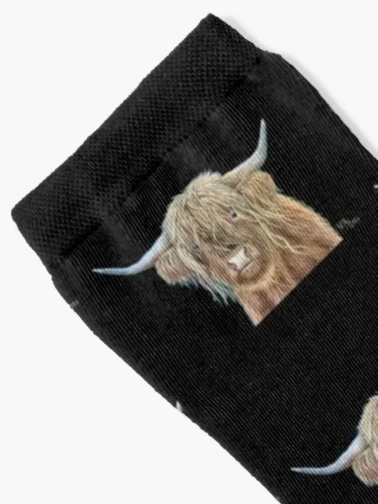 Highland Cow | Scotland cow Socks professional running Thermal man winter Stockings compression Man Socks Women's