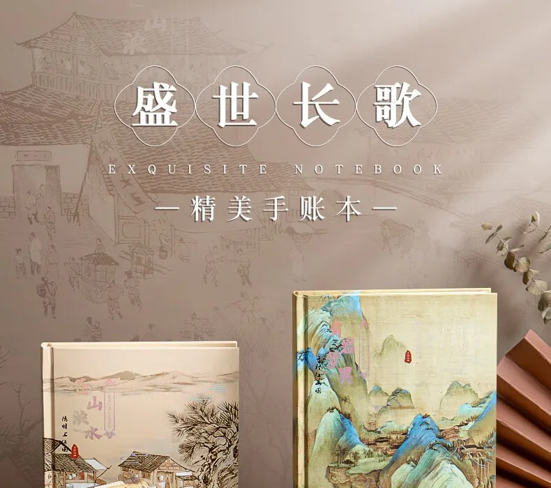 Notizbuch im antiken chinesischen Stil, handgebunden, kreatives Premium-China-Chic-Tagebuch, ästhetisches A5-Tagebuch, exquisites Design, einzigartiges Geschenk – Detail 5
