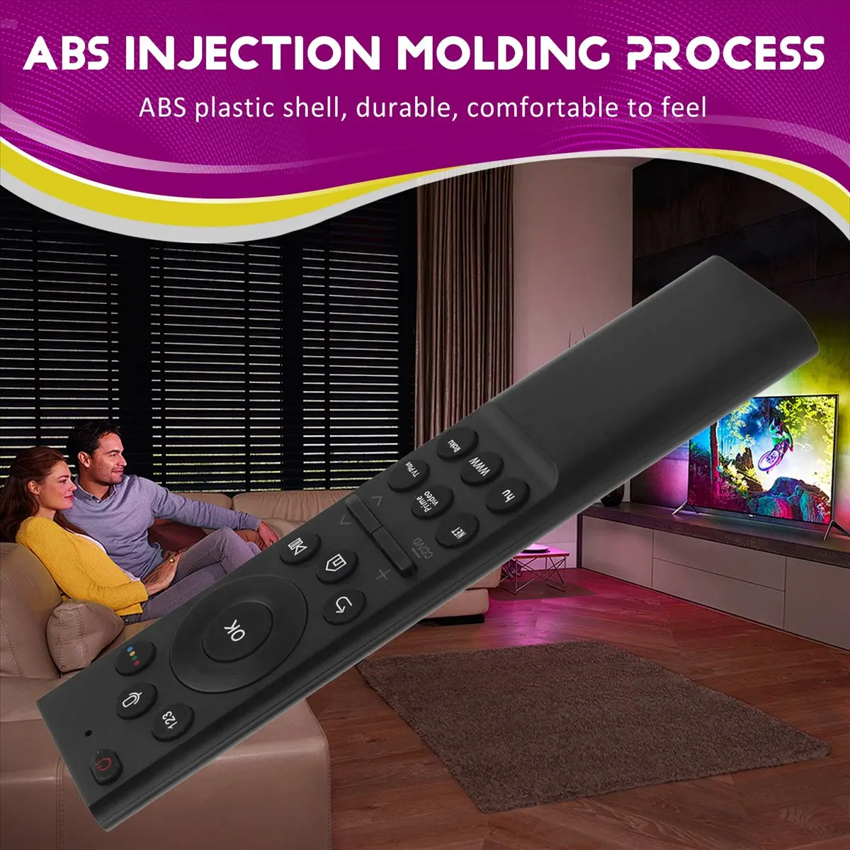 Control Remoto por Voz A26Z RM-G2500 V1 para Televisores Samsung - para los Modelos TU8000, TU8300, RU9000, Q60T, Q70T, Q80T