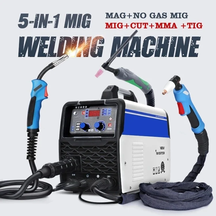 

Smart Portable 4 in 1 Welding Machine MIG TIG CUT MMA and Flux Welding Without Gas Multifunction Welding Machine
