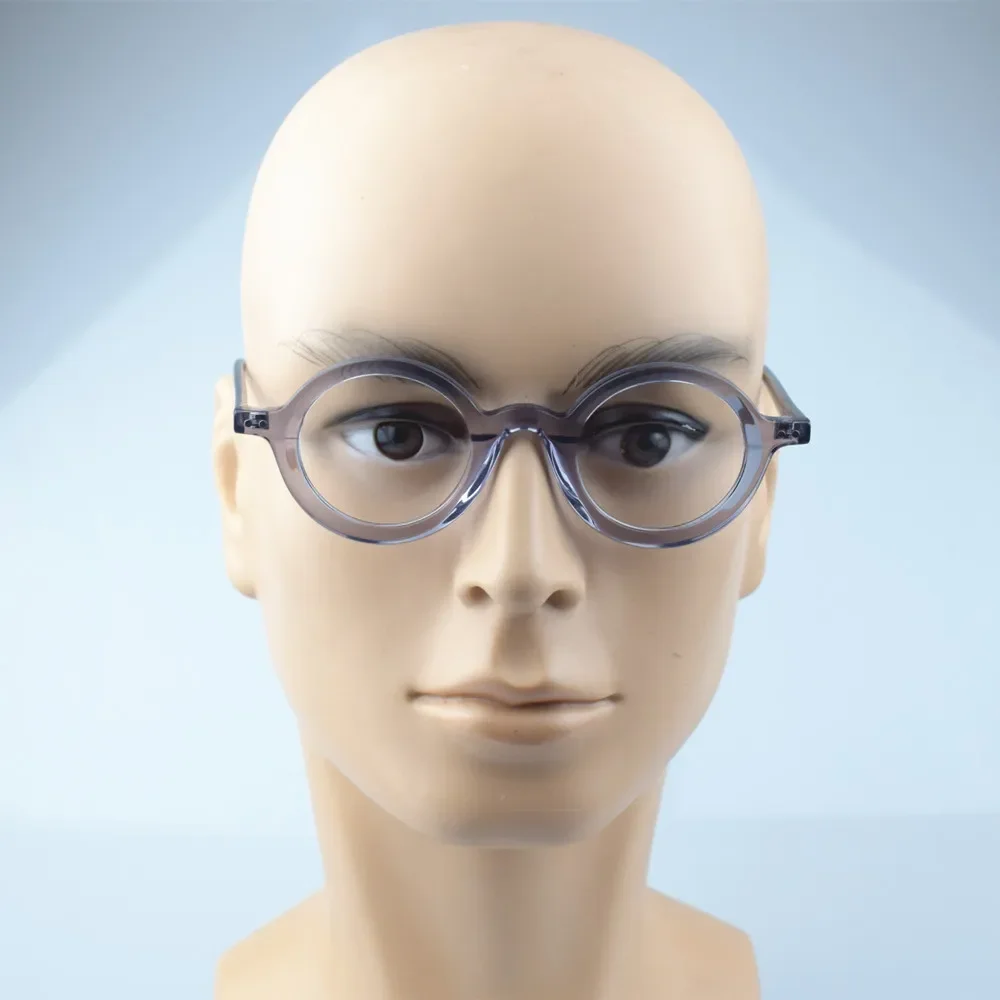 

Retro Handmade Eyeglasses Japanese Glasses Frames Round Hip Hop Punk Myopia Eyewear Spectacles Optical Prescription Glasses