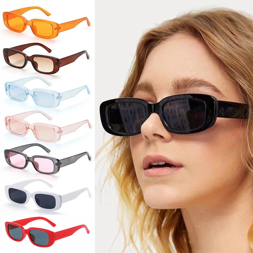 

Square Frame Sunglasses Small UV Protection Glasses Fishing Travel Cycling Shades Fashionable Retro Square Sun Glasses Outdoors