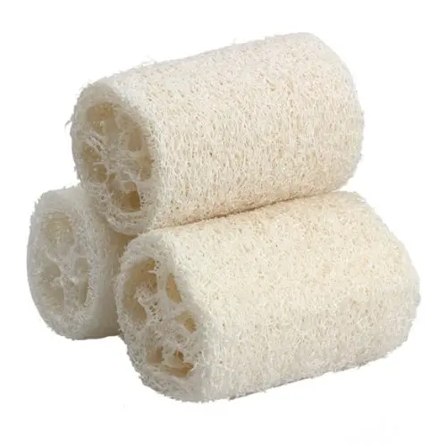 3PCS Natural Loofah Bath Body Shower Sponge Scrubber (Large)