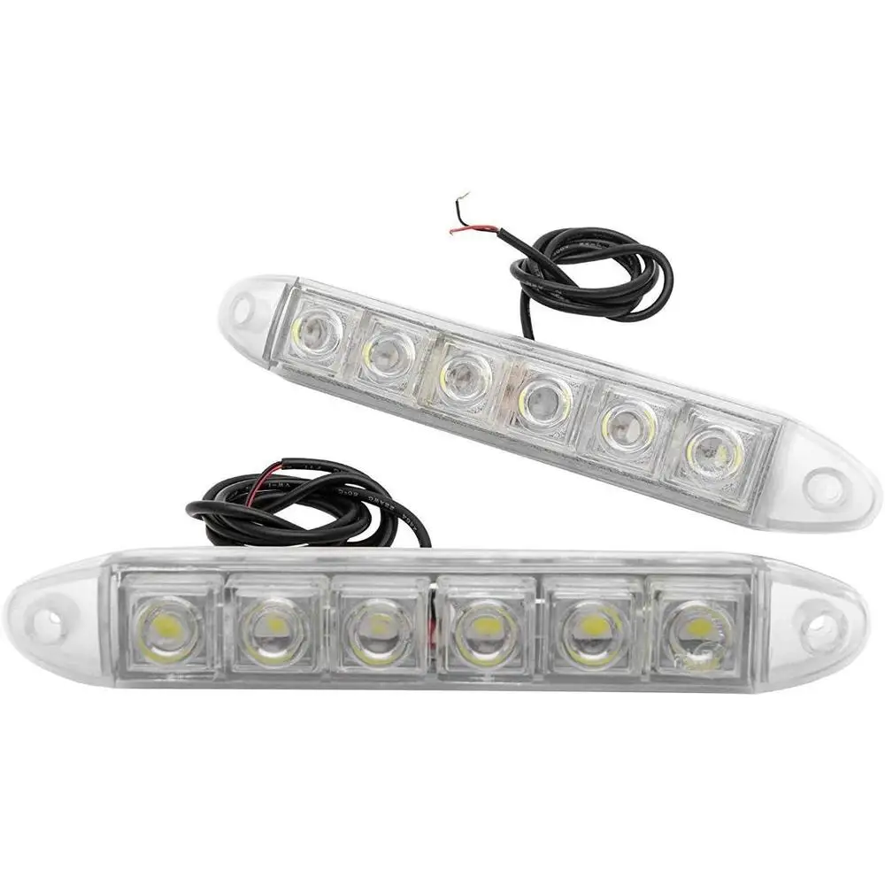 

12 В 2 шт. автомобиль внедорожник грузовики дневные ходовые огни DRL супер белый указатель поворота противотуманные фары фары