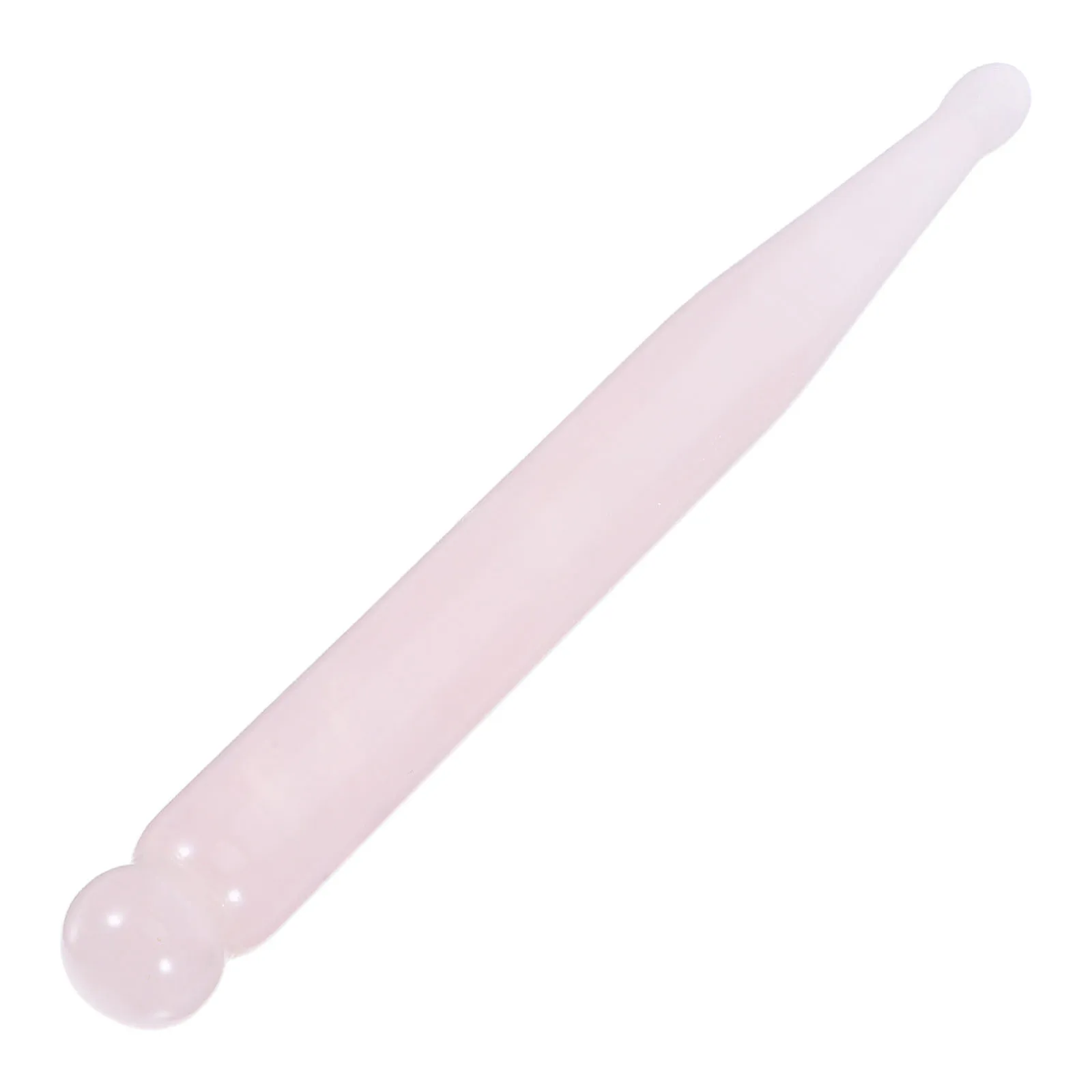 

Rose Quartz Massage Grade Beauty Tool for Face Neck Body Scraping Therapy Portable Guasha Wand for Enhanced