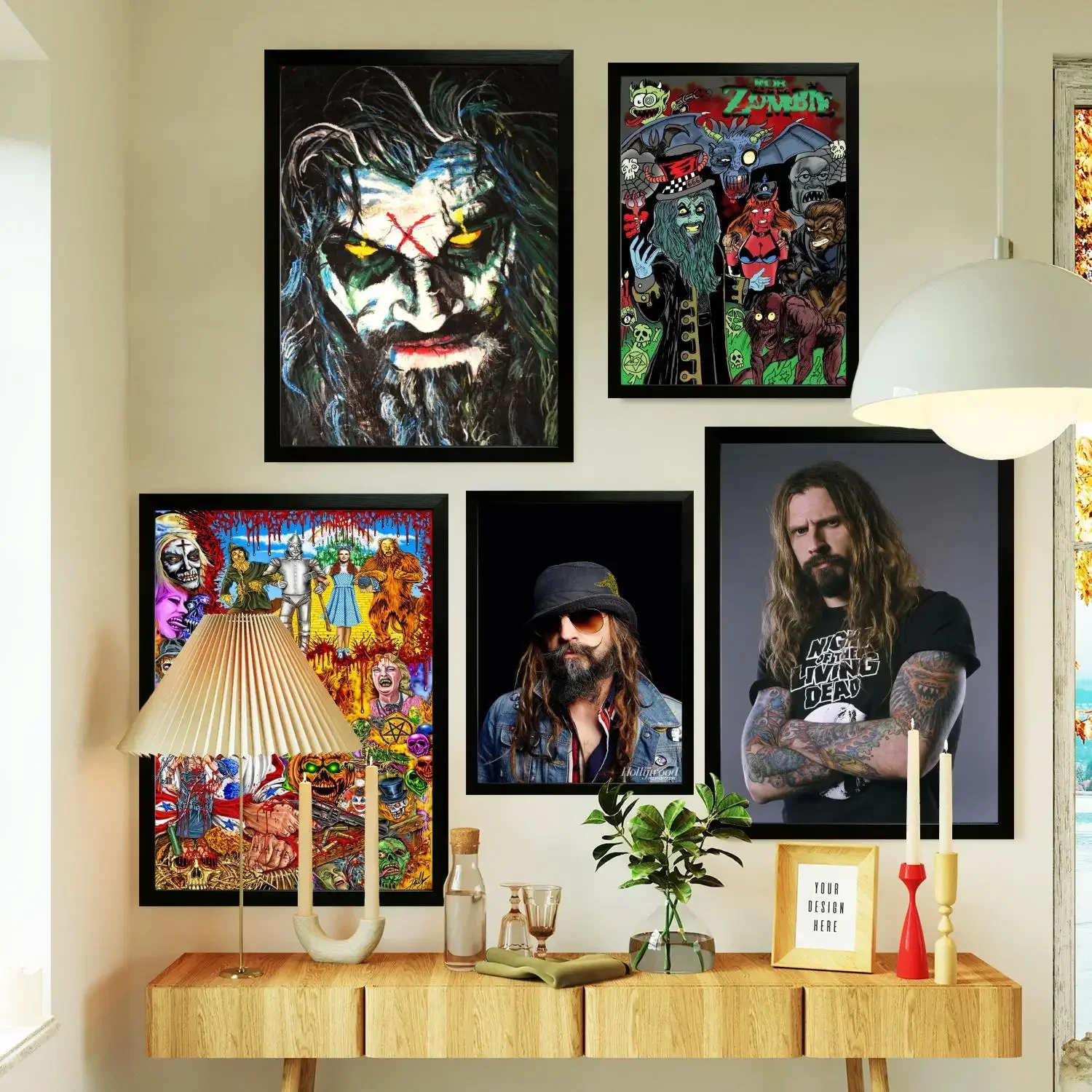 Rob Zombie Poster Prints Wall Art Canvas Painting Poster For Modern Family Living Room Home Decor