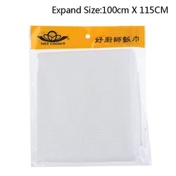 1Pcs Brand New Steamer Mesh Cloth Round Pot Gauze Mat Dim Sum Sushi Cooking Steamed Rice Towel