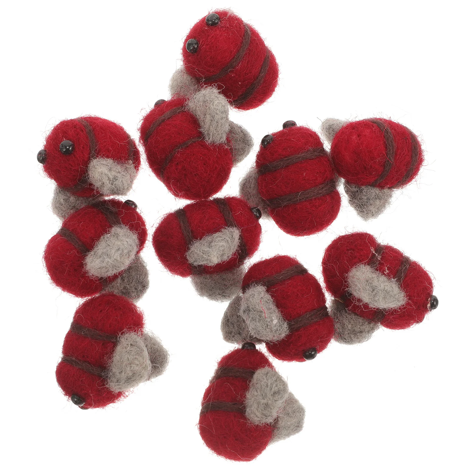 

10Pcs Wool Felt Bees Adorable Small Felt Bee Craft Supplies DIY Gift Party Decorations Bee Decor Bees for Crafts