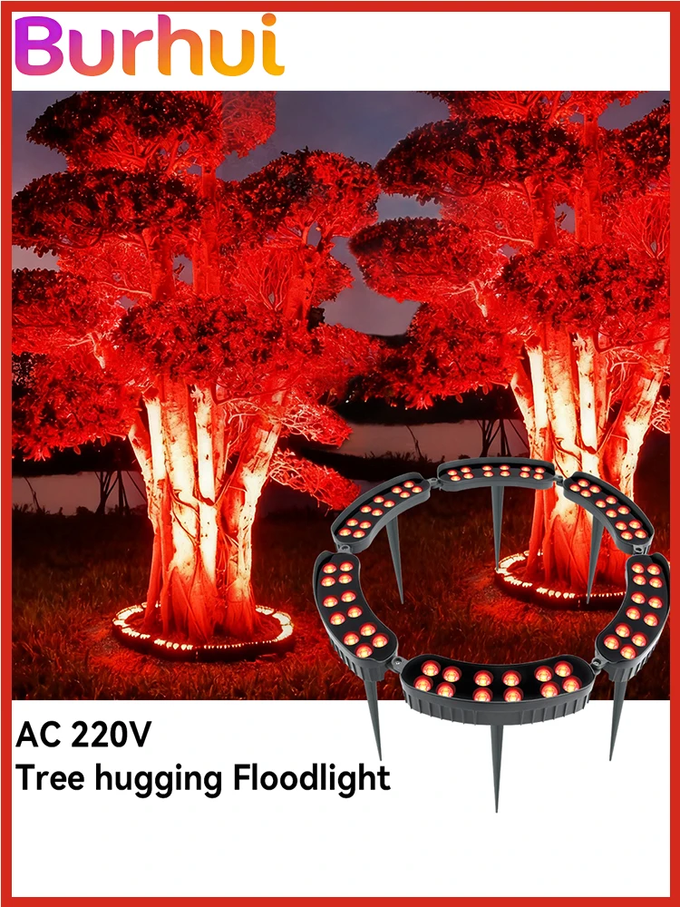 LED-tuinverlichting Gazonlamp AC220V Buiten Ronde Waterdichte Lamp Aluminium Grondspots Landschap Boomomhullende Lamp - afbeelding 2
