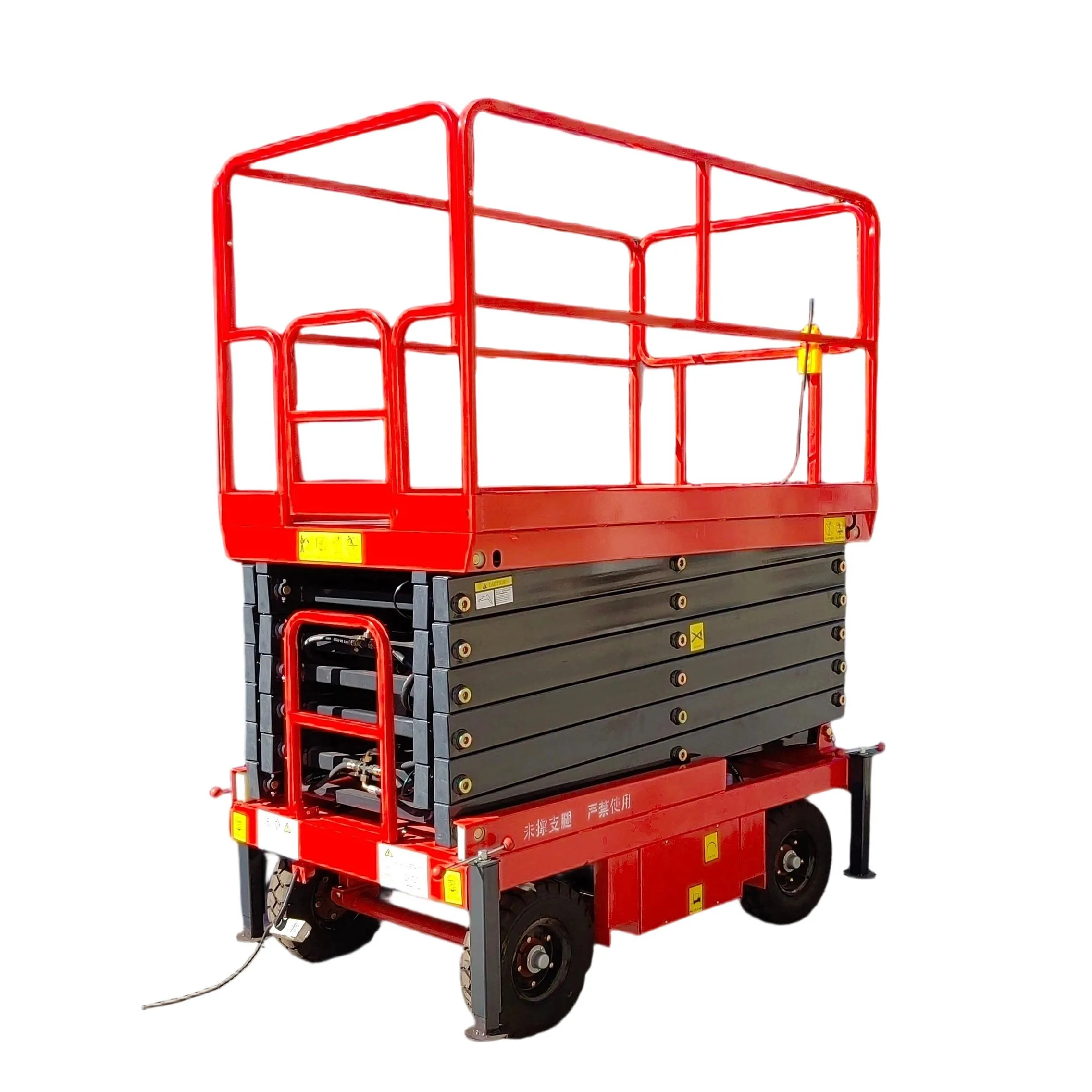 CE Mini Electric Scissor Lift Table 4m to 18m Elevated Platform for Small Scaffolding for Restaurant Industries