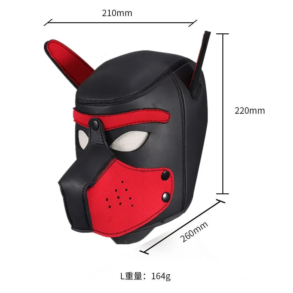 Couples SM Puppy Play Dog Hood Mask Sofa Face Mask Sex Toy For Men Women Bdsm Head Bondage Pet Roleplay Mask Fetish Adult Toys