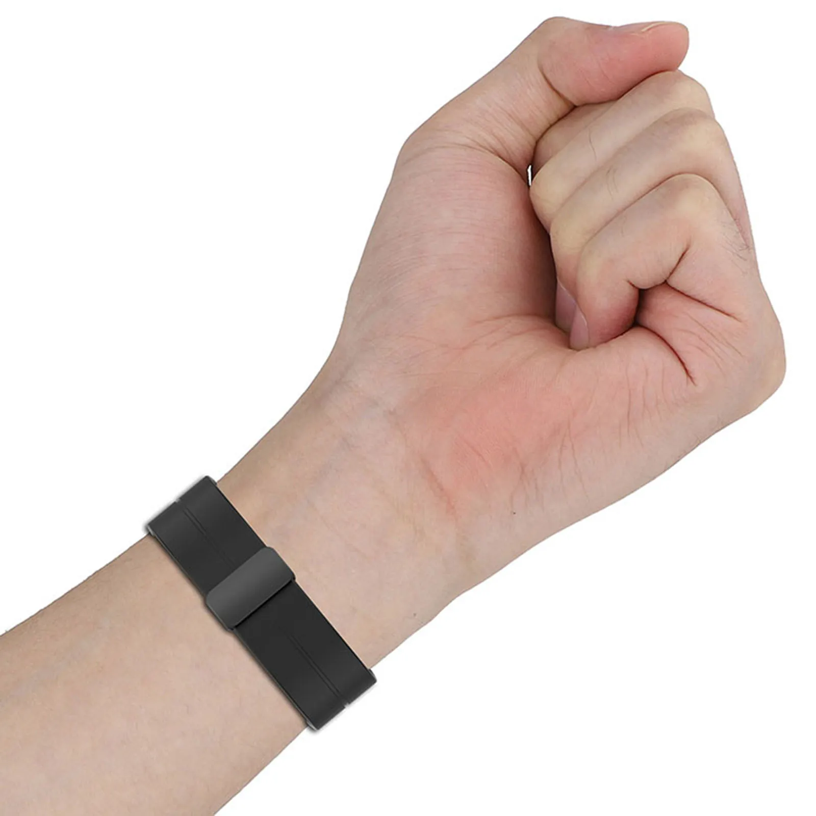 Correa de silicona de 20/22MM de ancho para HUAWEI Watch4/Watch4 Pro, accesorios, hebilla plegable negra, correa de reloj magnética